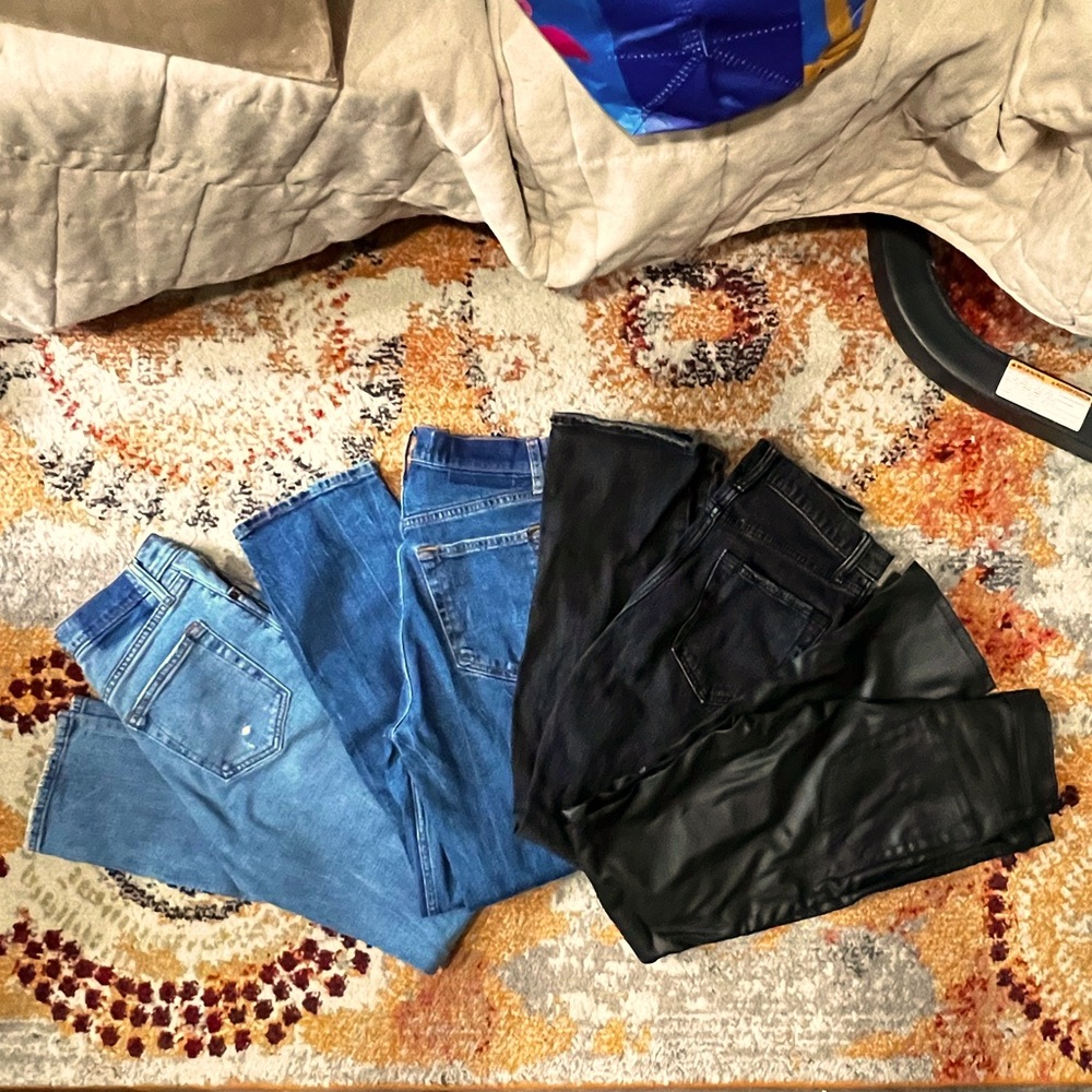 4 Pair Lot Abercrombie Jeans Size 0
